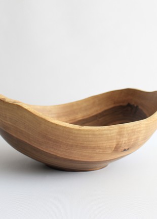 Large fruit bowl, handmade serving wooden bowl9 photo