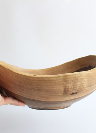 Large fruit bowl, handmade serving wooden bowl3 photo