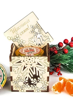 Honey gift set NEW YEAR COMPLIMENT #1 Ukrainian souvenir