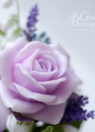 Interior bouquet of soap Lilac roses2 photo