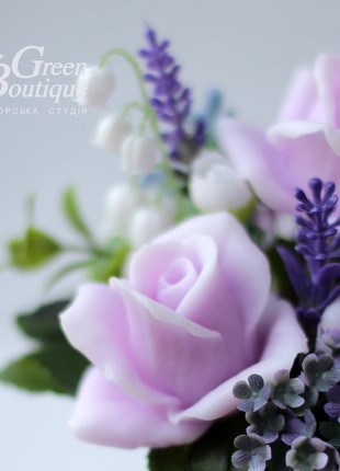 Interior bouquet of soap Lilac roses3 photo