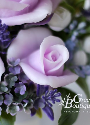 Interior bouquet of soap Lilac roses5 photo