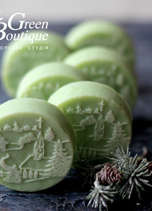 Natural author's kraft soap Snowy Carpathians2 photo