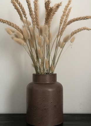 Concrete vase for flowers