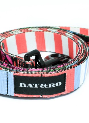 Nylon dog leash BAT&RO "Bloom" 300cm (10ft)4 photo