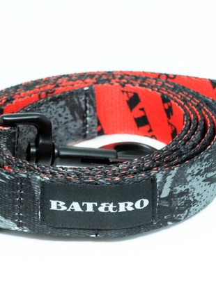 Nylon dog leash BAT&RO "Stone" 250cm (8ft)4 photo