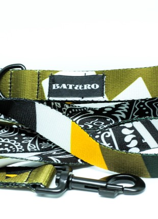 Nylon dog leash BAT&RO "Gangsta" 250cm (8ft)2 photo