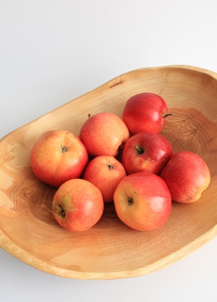 large handmade rustic bowl for fruit, decorative candy vase set, salad dinnerware2 photo