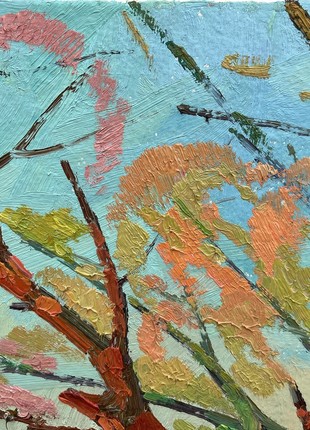 Abstract oil painting autumn coast Peter Tovpev nDobr7785 photo