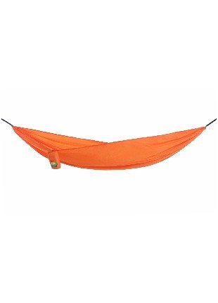 Hammock made from recycled plastic bottles, orange