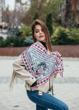 Shovkova Khustinka "red viburnum". Collection "Ukraine" from My Scarf7 photo