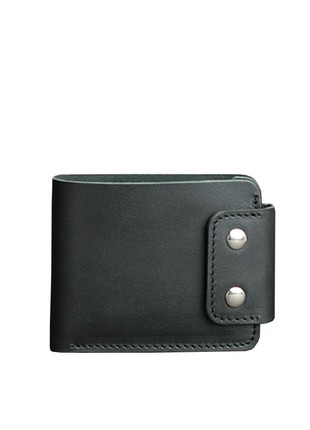 Men's leather wallet Zeus 9.0 black (BN-PM-9-g)1 photo