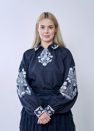Embroidered shirt «Beregynya rodu» blue1 photo