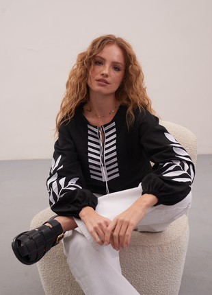 Embroidered shirt ukkaine for women "Fern"6 photo