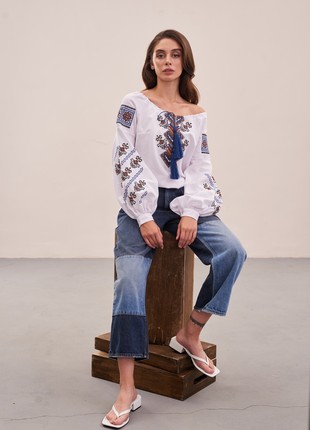 Ethnic blouse with embroidery MEREZHKA "Fate"8 photo
