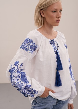 Ethnic blouse with embroidery MEREZHKA "Firebird"2 photo
