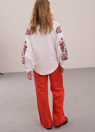 Ethnic blouse with embroidery MEREZHKA "Firebird"6 photo