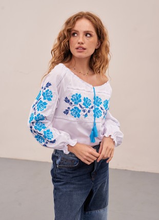 Women's Embroidered shirt with classic ornament "Rose"4 photo