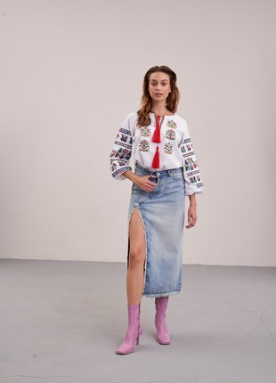 Women's embroidery MEREZHKA "Podolskaya" White6 photo