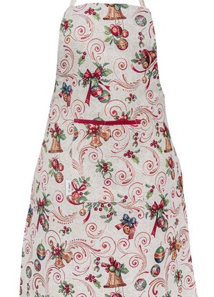 Tapestry kitchen apron with Christmas print4 photo