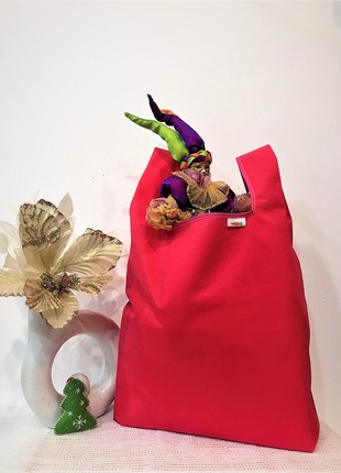 Tote bag  for Christmas gifts, handmade. Christmas, gifts, shopper.
