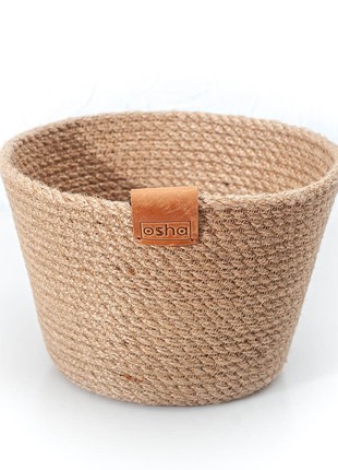 Basket flowerpot, jute