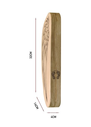 Oh! SADHU Board for Yoga from Natural Oak, Angels Wings6 photo