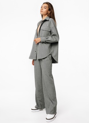 GREEN OVERSIZED WOOL SHIRT4 photo