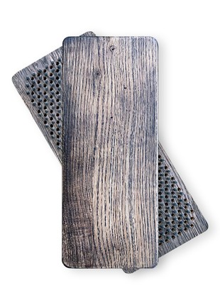 Oh! SADHU Board for Yoga from Natural Oak Wood, Rectangle Black1 photo