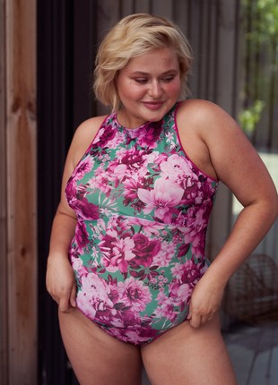 ONE-PIECE SWIMSUIT CAPE TOWN "BLOSSOM" PITAYA