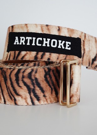 ARTICHOKE belt "zebra" print