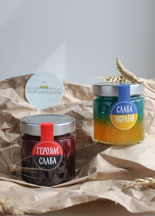 Set of jam two-layer with alcohol "Glory"2 photo