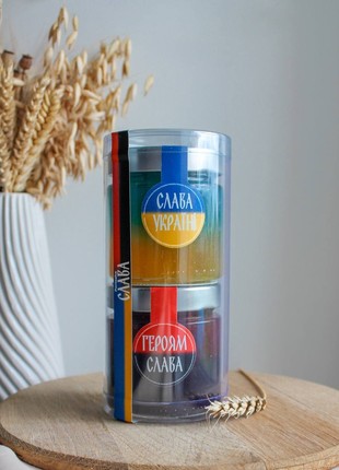 Set of jam two-layer with alcohol "Glory"1 photo