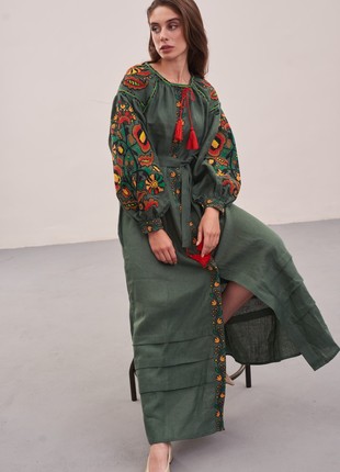 Boho Ukrainian DressEmbroider, Linen Dresses Bohemian "Hope"3 photo