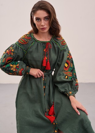 Boho Ukrainian DressEmbroider, Linen Dresses Bohemian "Hope"4 photo