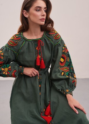 Boho Ukrainian DressEmbroider, Linen Dresses Bohemian "Hope"5 photo