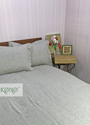 Bed linen set made of linen Ukono «Soft Linen». Family bedding set.3 photo