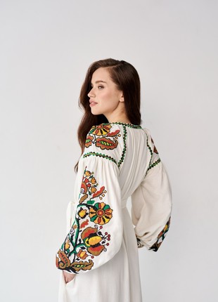 Boho Women's Ukrainian Dress with Embroidery8 photo