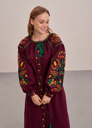 Ukrainian Dress Embroider, Linen Dresses Bohemian "Hope"2 photo