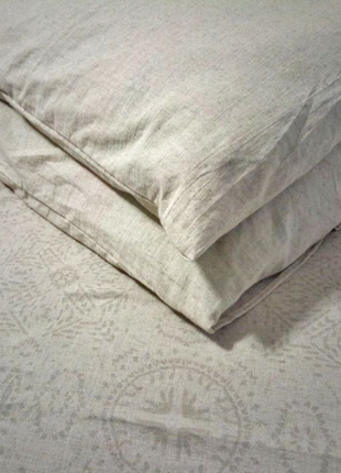 STAMP linen bed linen set. EURO1 photo