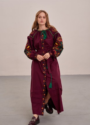 Ukrainian Dress Embroider, Linen Dresses Bohemian "Hope"1 photo