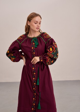 Ukrainian Dress Embroider, Linen Dresses Bohemian "Hope"4 photo