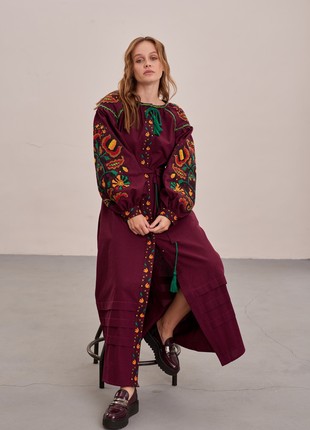 Ukrainian Dress Embroider, Linen Dresses Bohemian "Hope"6 photo