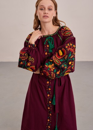 Ukrainian Dress Embroider, Linen Dresses Bohemian "Hope"7 photo