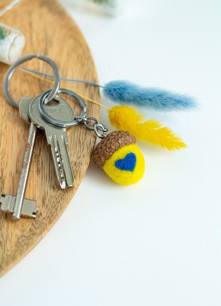 Handmade keychain "With Ukraine in the heart"7 photo
