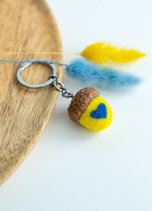 Handmade keychain "With Ukraine in the heart"3 photo