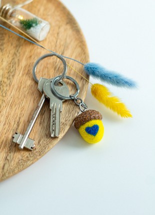 Handmade keychain "With Ukraine in the heart"4 photo
