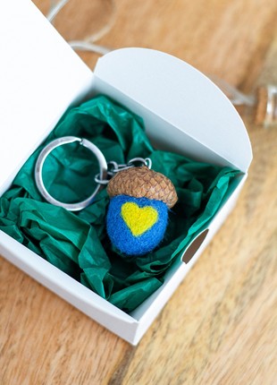 Handmade keychain "With Ukraine in the heart"10 photo