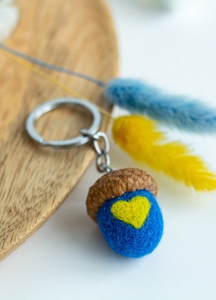 Handmade keychain "With Ukraine in the heart"5 photo