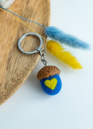 Handmade keychain "With Ukraine in the heart"6 photo